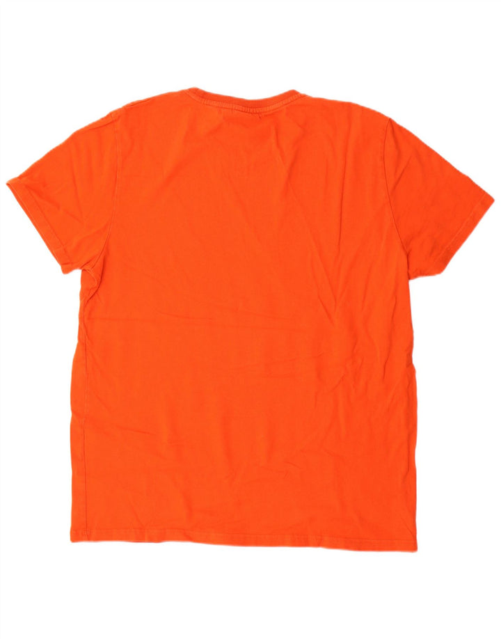 Superdry Camiseta gráfica para hombre Top 2XL Algodón naranja