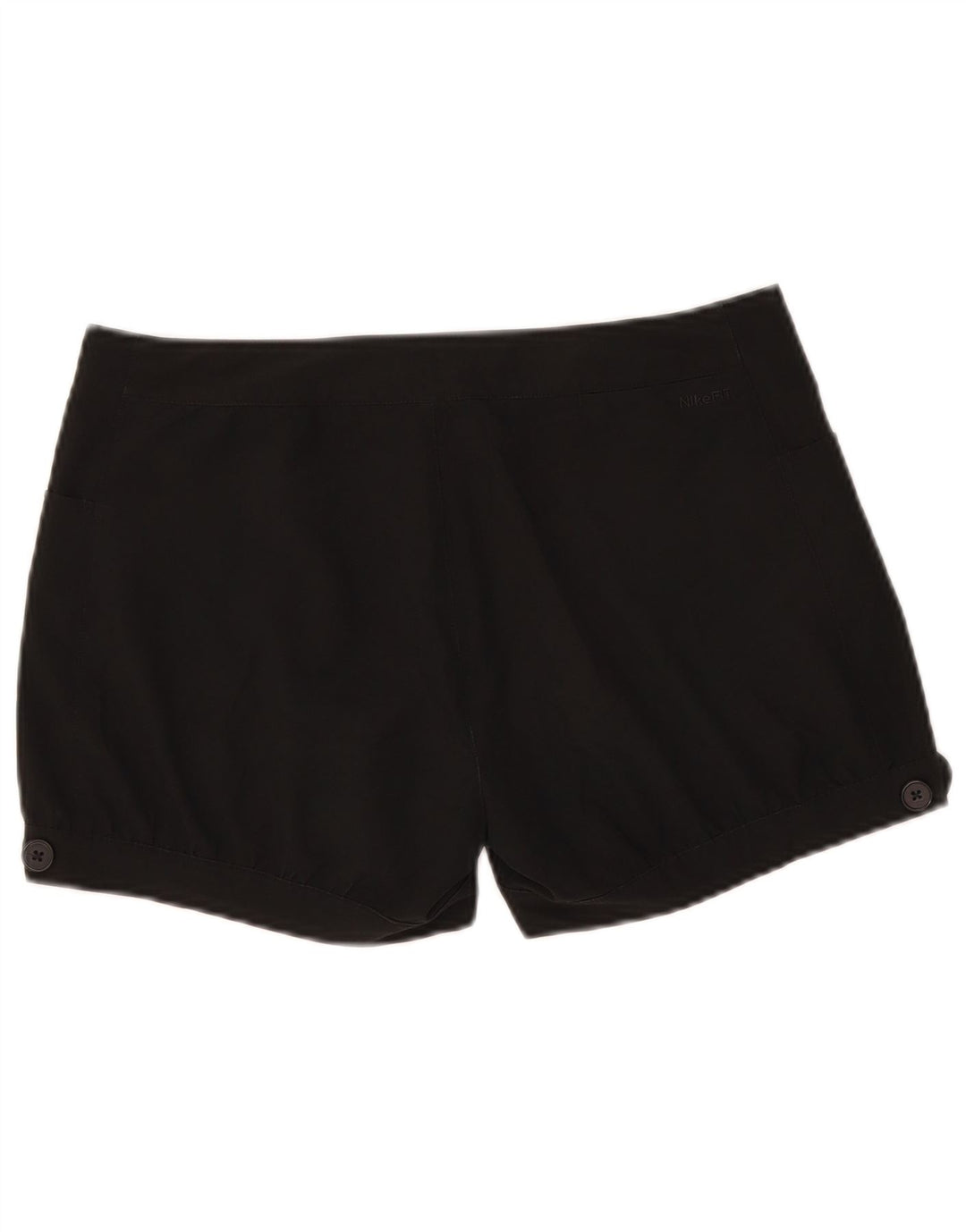 Nike - Pantalones cortos casuales para mujer, talla grande, W32, poliéster negro