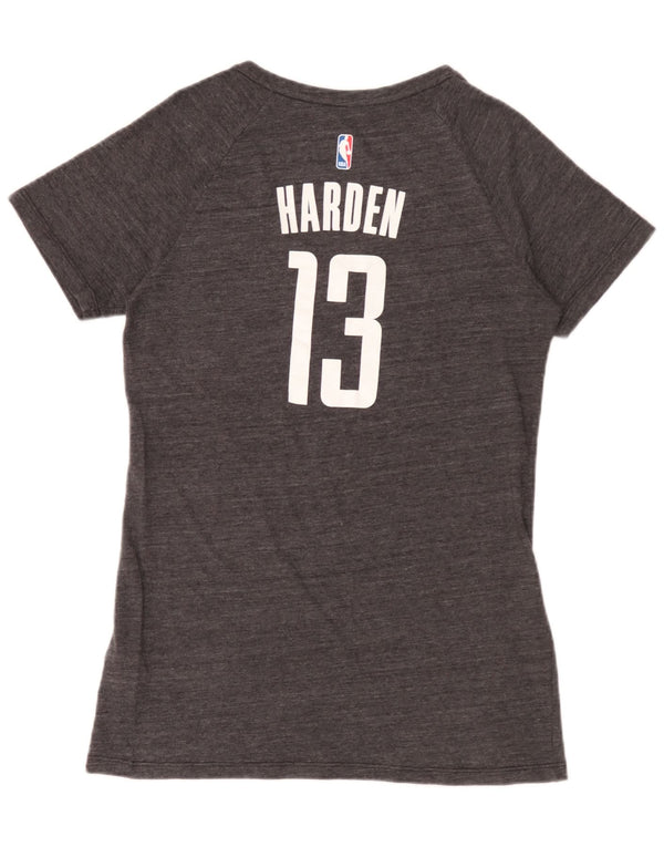 Adidas Mujer Houston Rockets Graphic Camiseta Top UK 18 XL Gris Poliéster