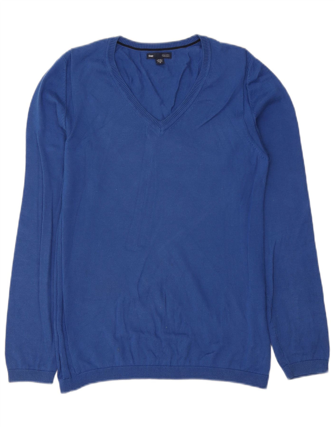Gap Jersey con Cuello en V para Hombre XS Algodón Azul