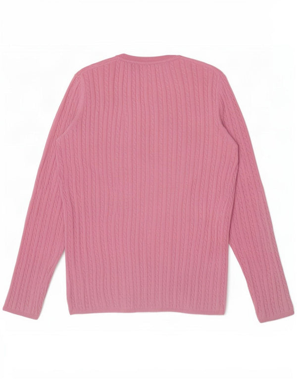 Tommy Hilfiger Jersey con cuello barco para hombre de algodón rosa medio