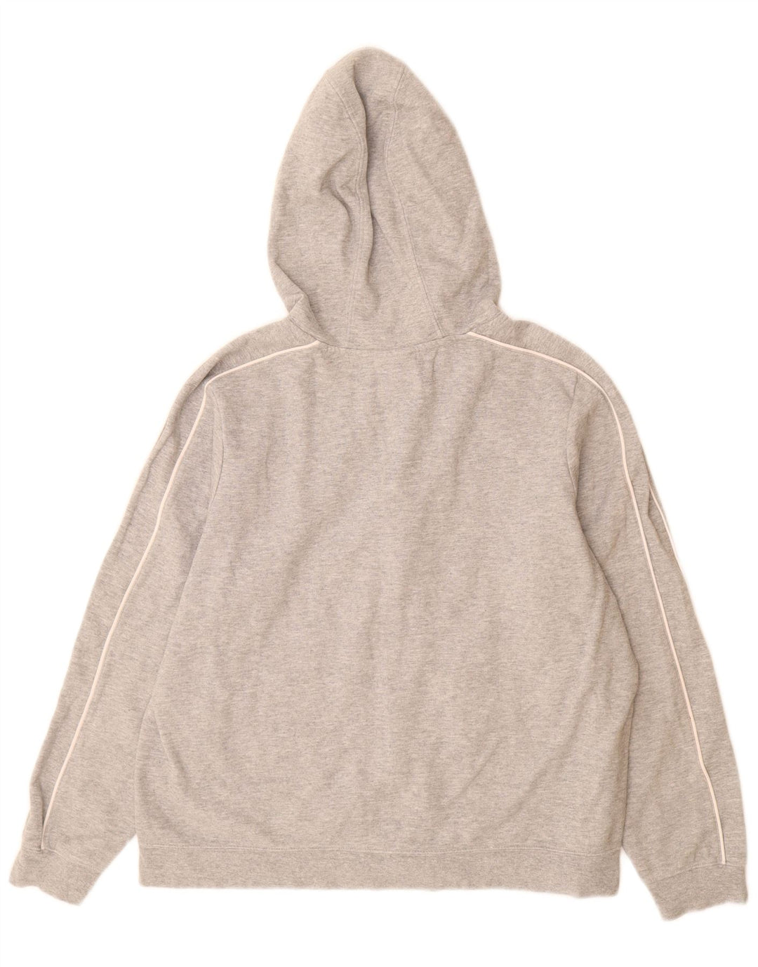 NIKE - Sudadera con capucha y cremallera para mujer, talla 40, talla grande, algodón gris