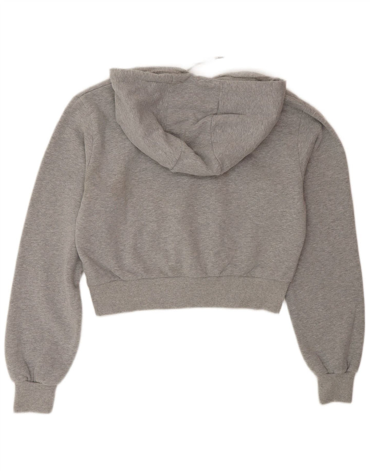 Ellesse Jersey con capucha extragrande con gráfico recortado para mujer UK 42 Gris medio