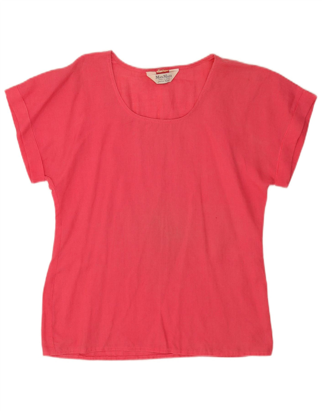 Max Mara Blusa para mujer Top UK 12 Medium Pink