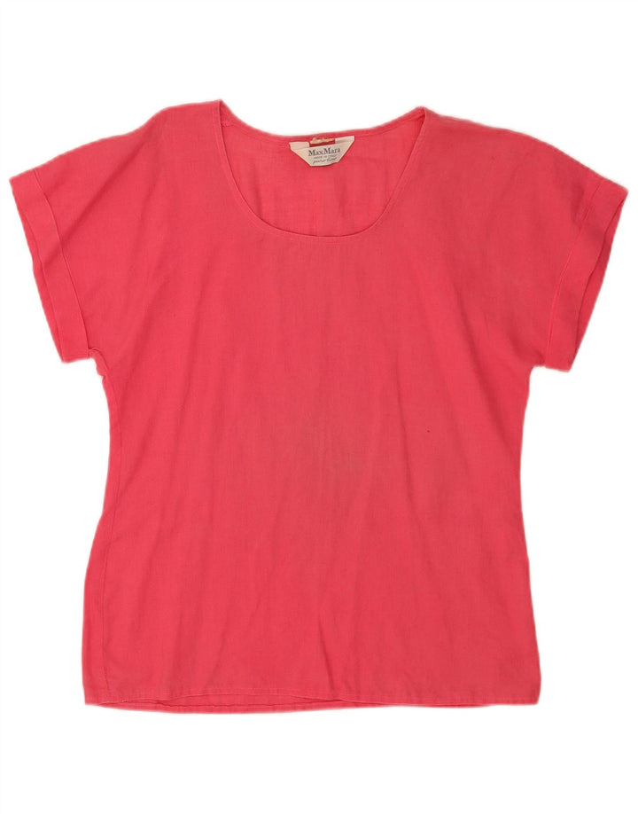 Max Mara Blusa para mujer Top UK 12 Medium Pink