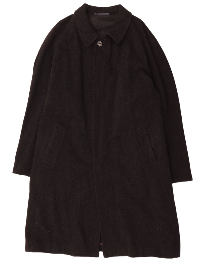 Vintage Hombres Abrigo Reino Unido 44 2XL Gris