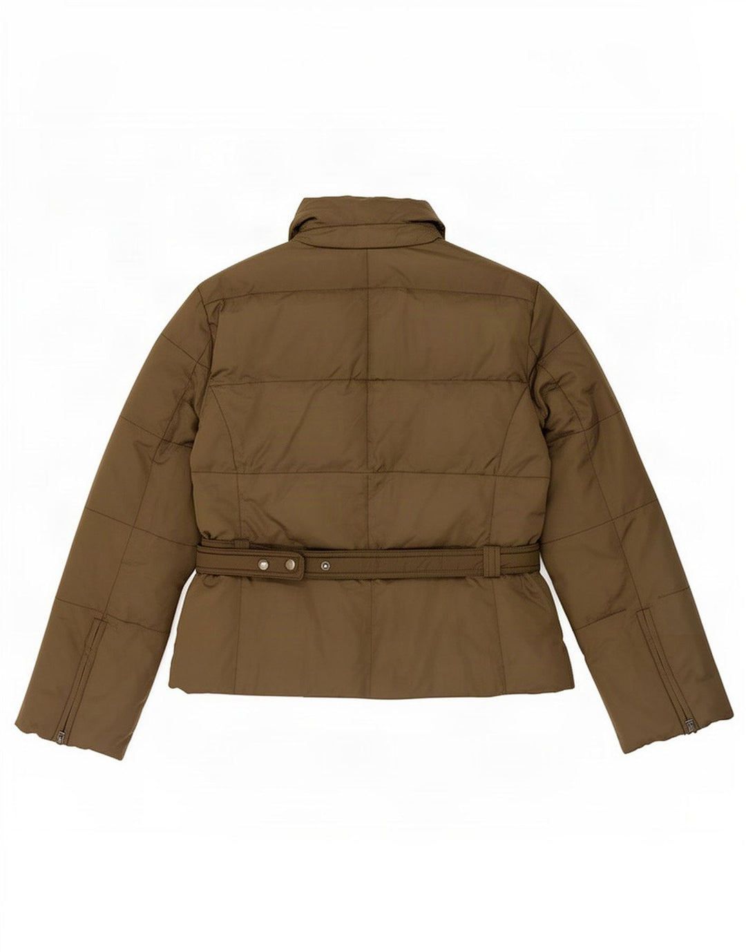 Zara Mujer Chaqueta Acolchada ES 40 XL Nylon Caqui