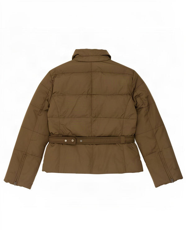 Zara Mujer Chaqueta Acolchada ES 40 XL Nylon Caqui