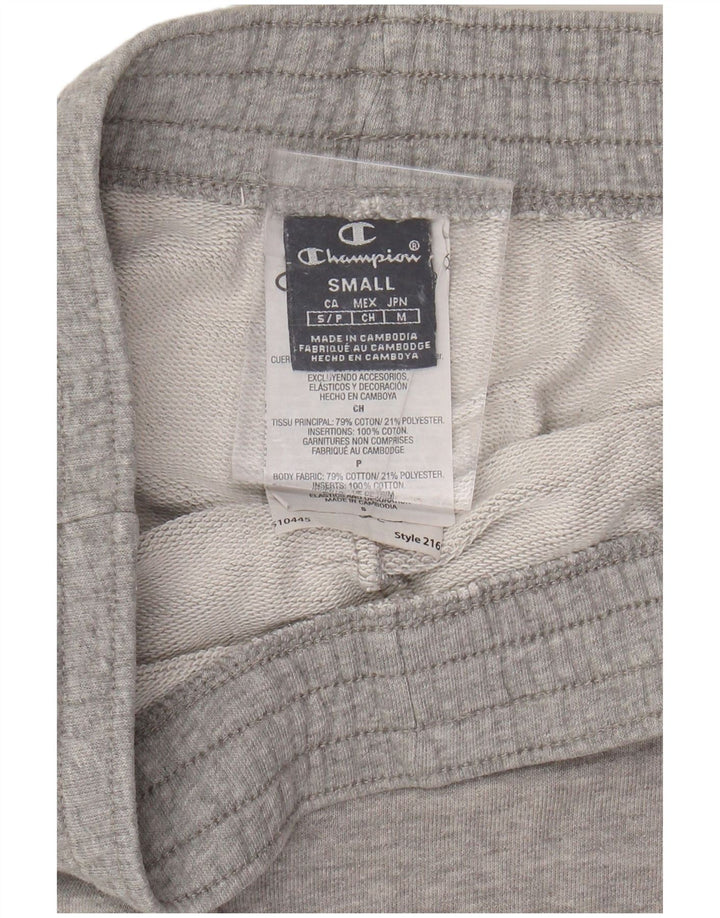 CHAMPION Pantalones cortos deportivos para hombre pequeños de algodón gris