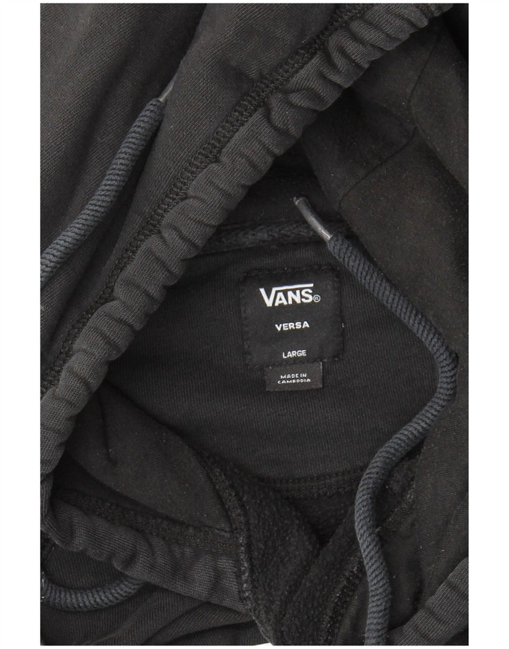 Vans Hombre Sudadera Con Capucha Gráfica Jersey Grande Negro