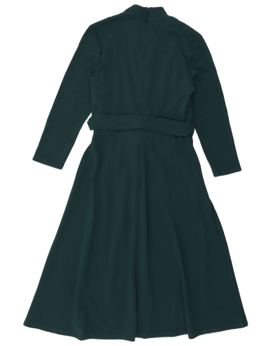 Phase Eight Vestido acampanado de manga 3/4 para mujer UK 42 Poliéster verde medio