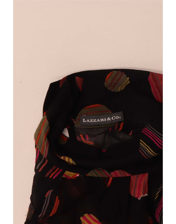 Lazzari Maxi Vestido Sin Mangas IT 44 Mediano Lunares Negros
