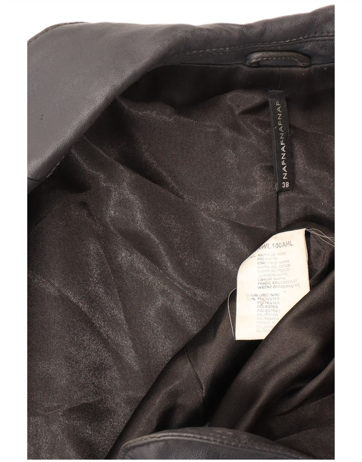 Naf Naf Chaqueta tipo blazer de 3 botones para mujer EU 38 Azul marino mediano