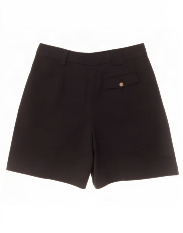 Topshop Pantalones cortos chinos pegados para mujer UK 12 Medium W30 Poliéster negro