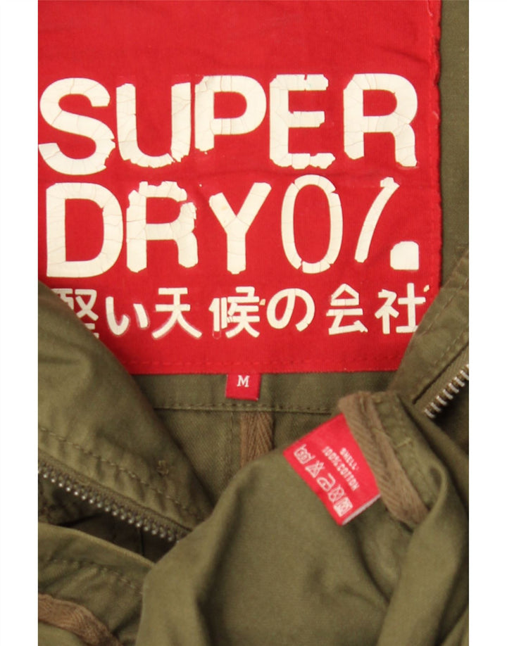 Superdry Chaqueta militar para hombre ES 38 Algodón caqui mediano