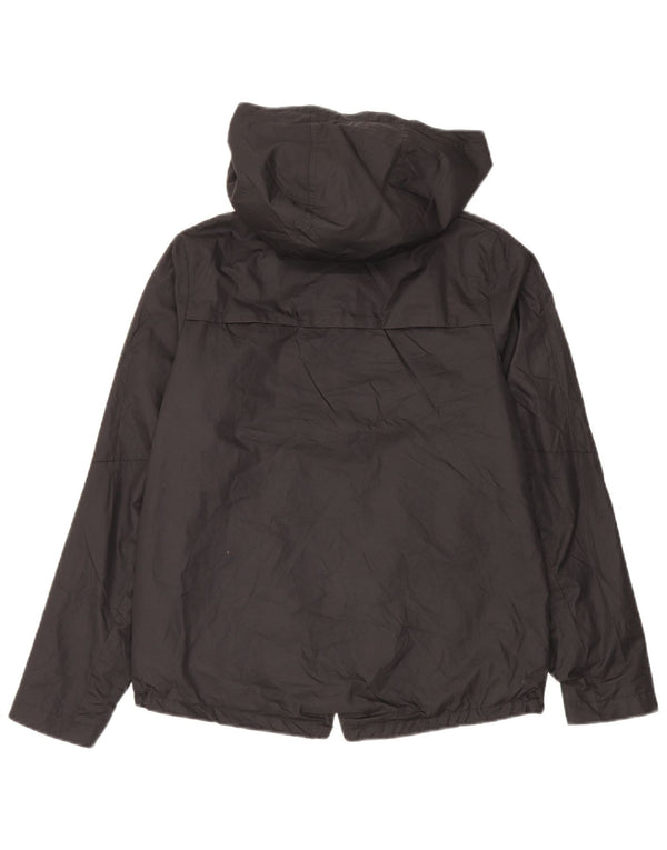 Nike Chaqueta impermeable holgada con capucha para niñas 13-14 años XL Negro Poliéster