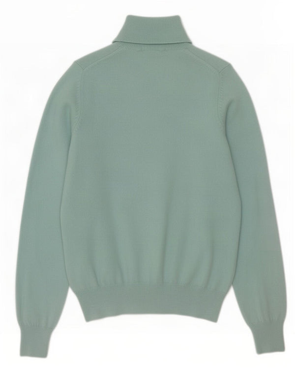 Marks & Spencer Suéter tipo jersey con cuello vuelto para mujer UK 10 Small Turquesa