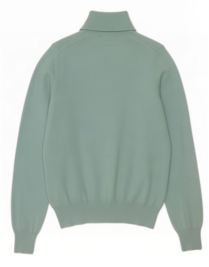 Marks & Spencer Suéter tipo jersey con cuello vuelto para mujer UK 10 Small Turquesa