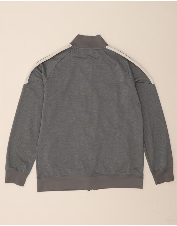 Nike Hombre Dri Fit Chándal Top Chaqueta Grande Gris Colorblock Poliéster