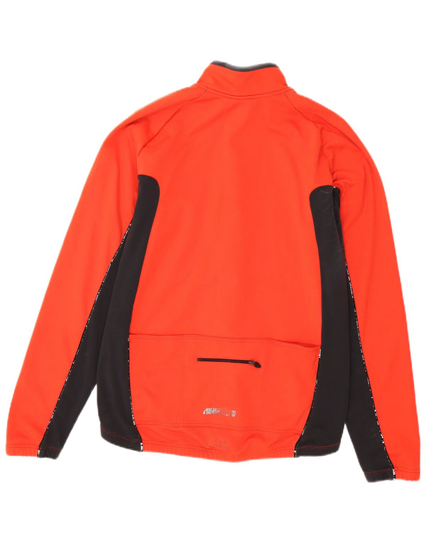 Adidas Hombre Chándal Top Chaqueta Medio Rojo Colorblock Poliéster