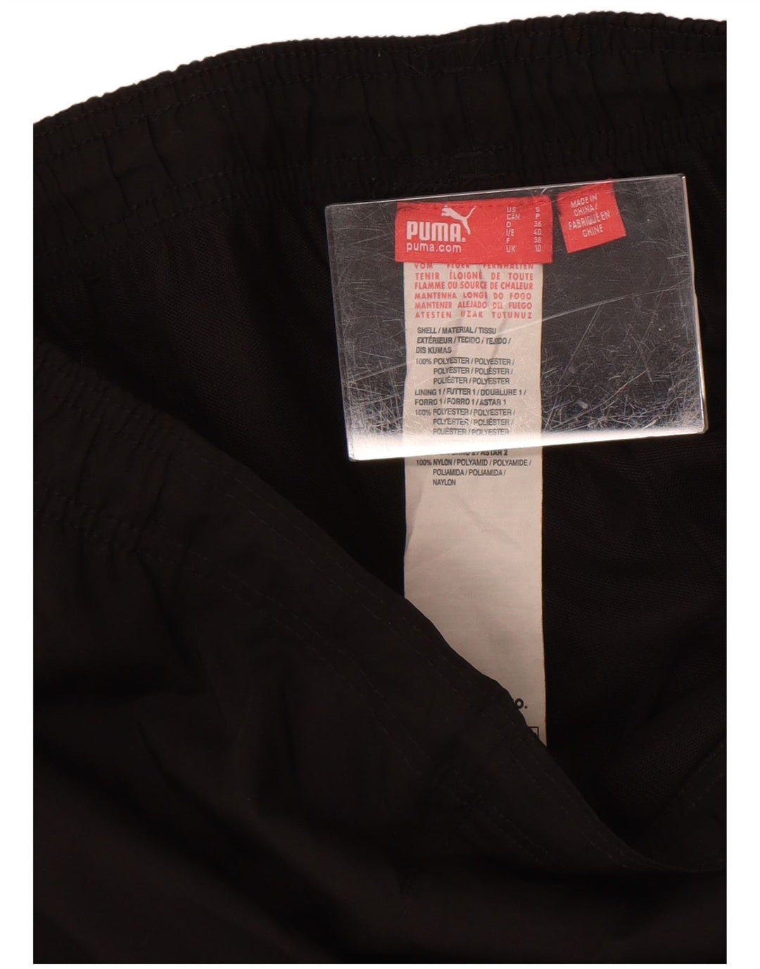 Puma Mujer Chándal Pantalones Joggers UK 10 Small Negro Poliéster