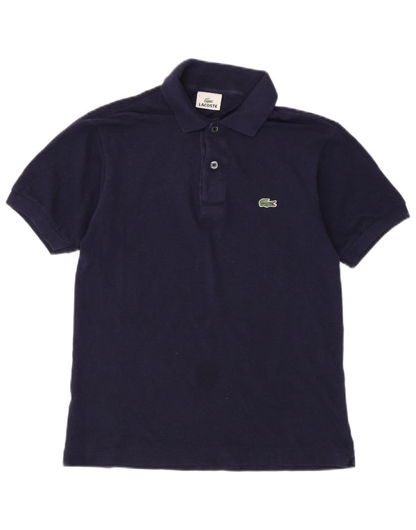 Lacoste Mens Polo Shirt Size 2 XS Navy Blue Cotton