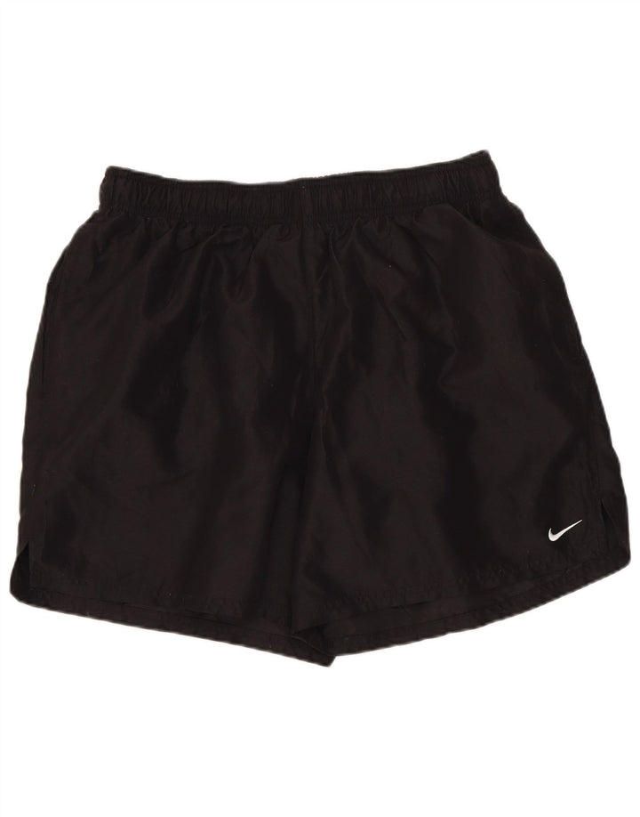 Nike - Pantalones cortos deportivos para mujer, talla 40, talla grande, poliéster negro