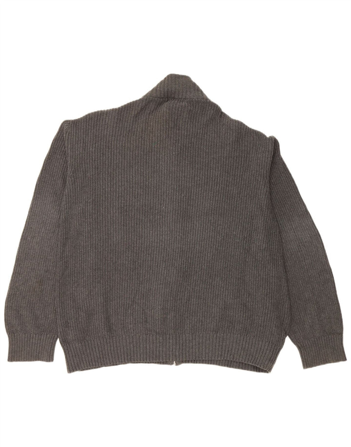 Marks & Spencer - Cárdigan azul para hombre, talla 2XL, algodón gris