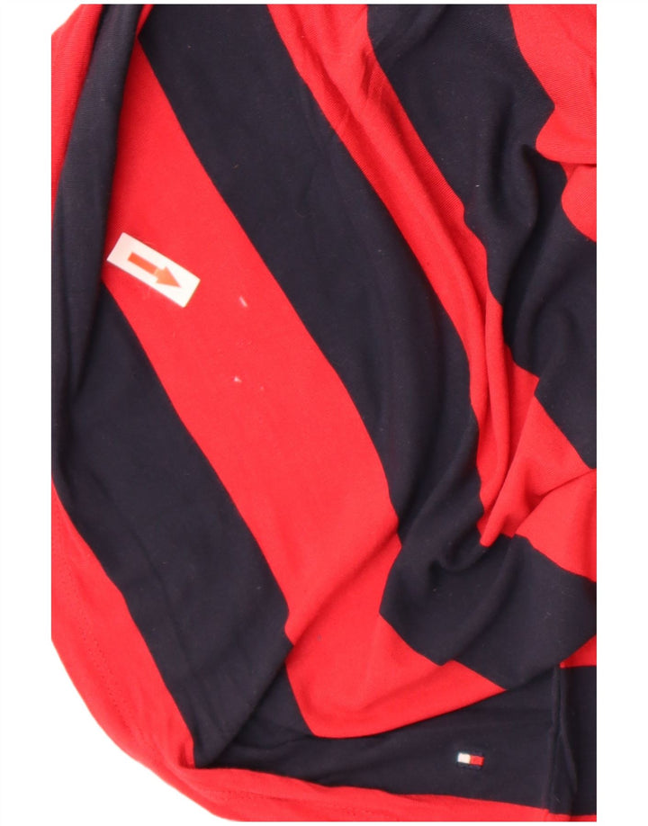 Tommy Hilfiger Camiseta para mujer Top UK 12 Medium Red Stripes