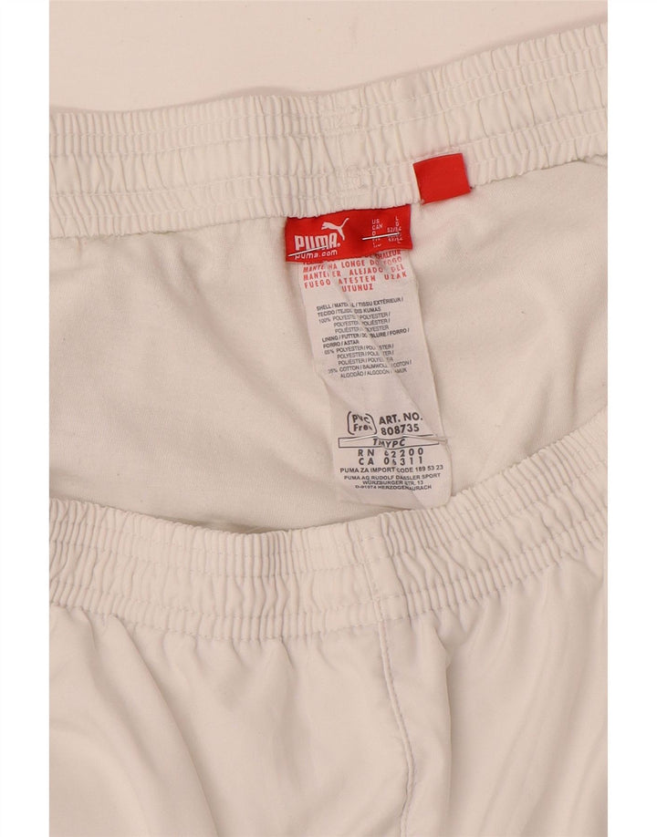 Puma Pantalones De Chándal Capri Gráficos Para Hombre Poliéster Blanco Grande
