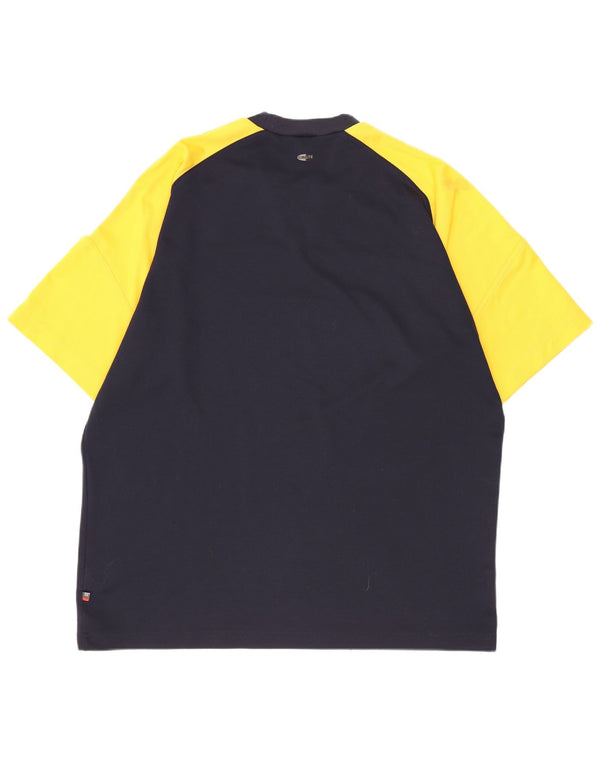 Adidas Camiseta para hombre Top UK 44/46 XL Azul marino Colorblock