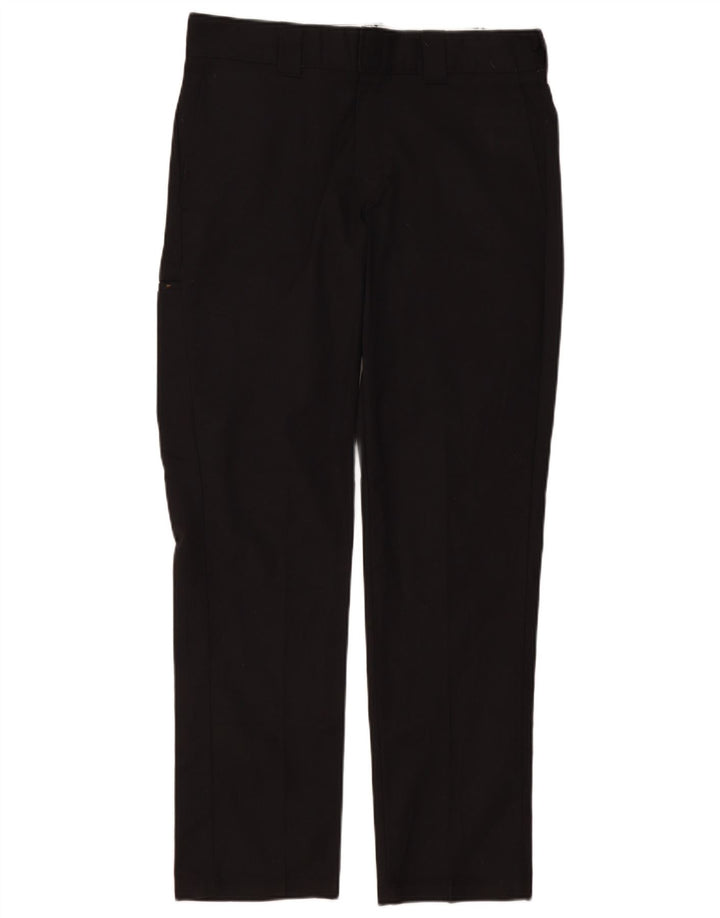 DICKIES Pantalones cargo ajustados y ajustados para hombre W34 L32 Poliéster negro