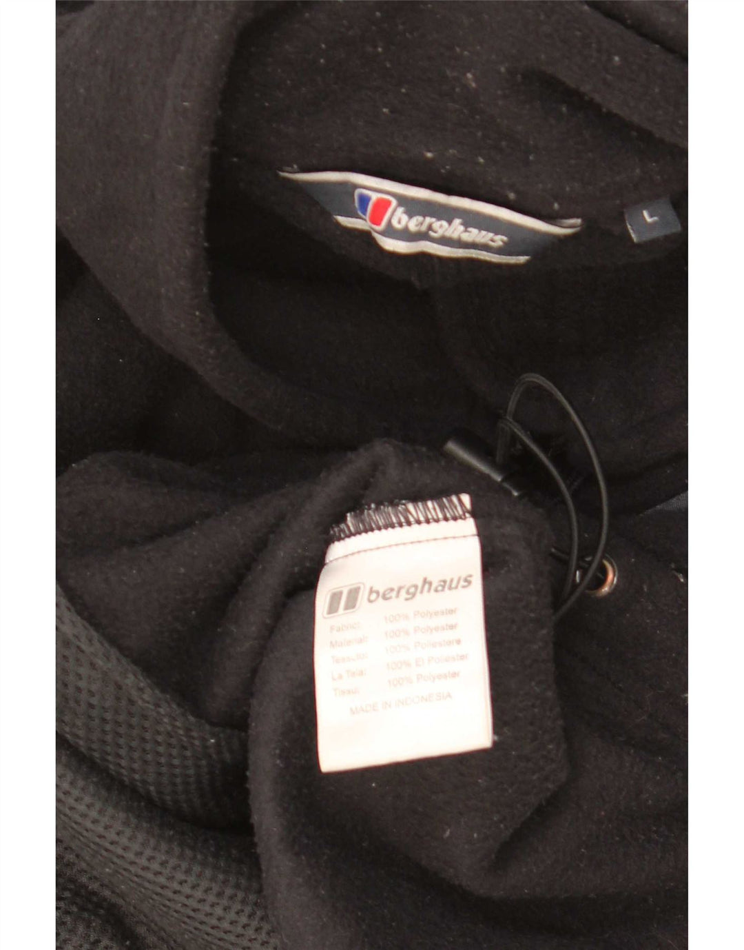 Berghaus Chaqueta polar con forro para hombre UK 40 Large Poliéster negro