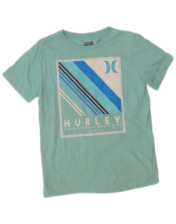 Hurley Camiseta Gráfica para Niños Top 14-15 Años Verde Algodón