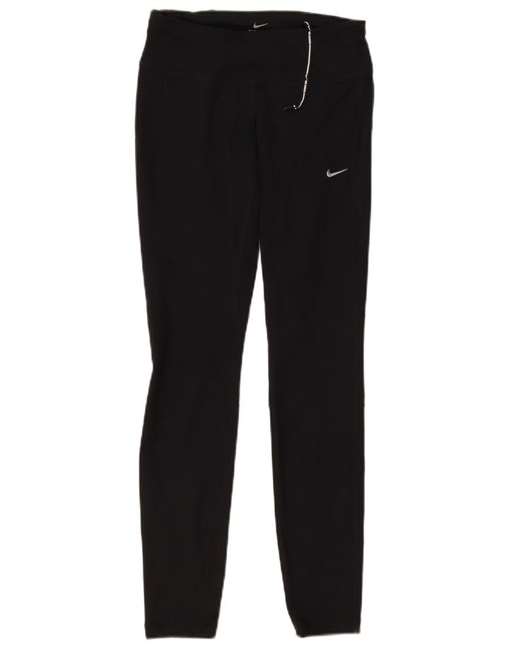 Leggings NIKE Dri Fit para mujer UK 6 XS Poliéster negro
