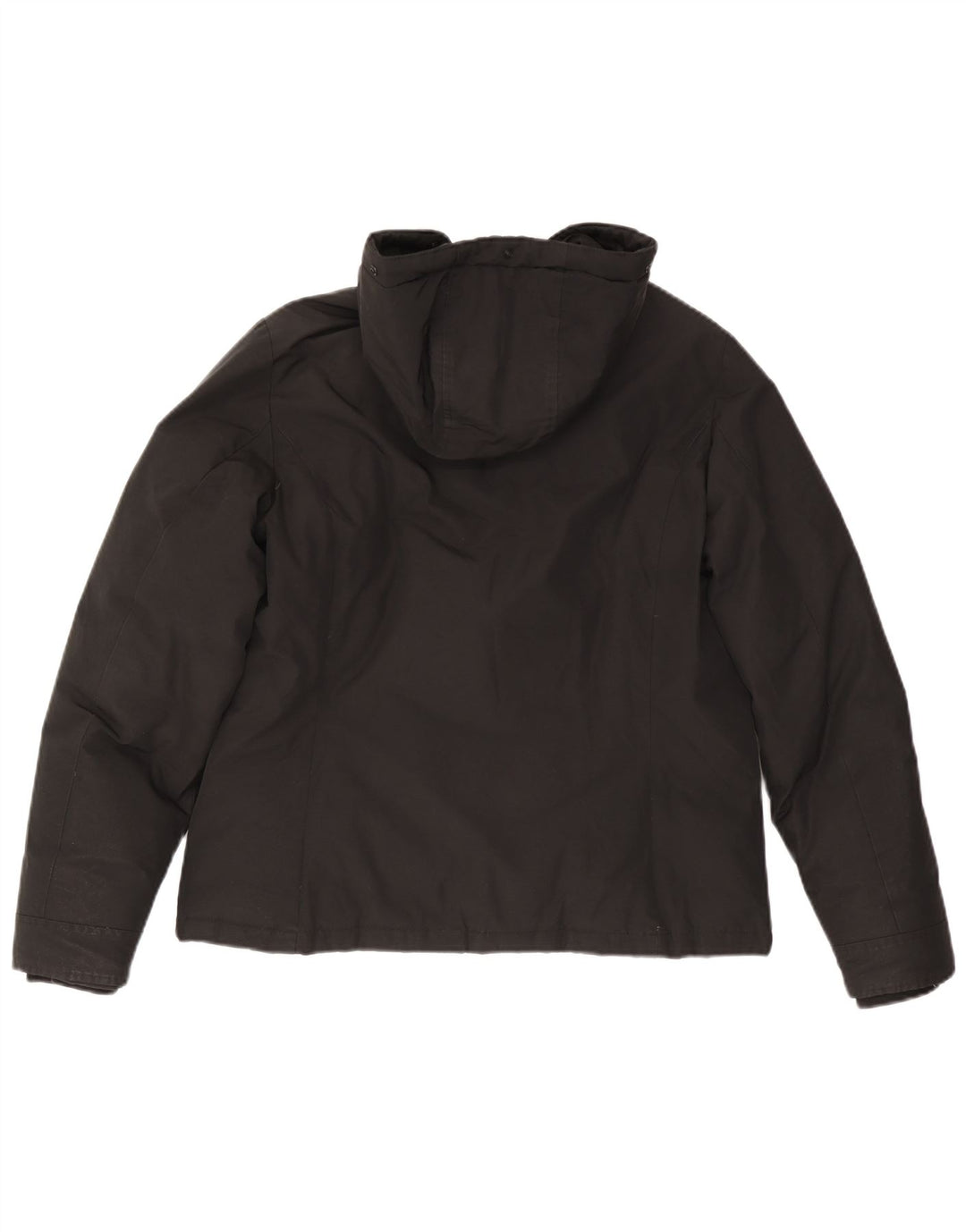 Woolrich Chaqueta acolchada extragrande con capucha para mujer UK 18 XL Algodón negro