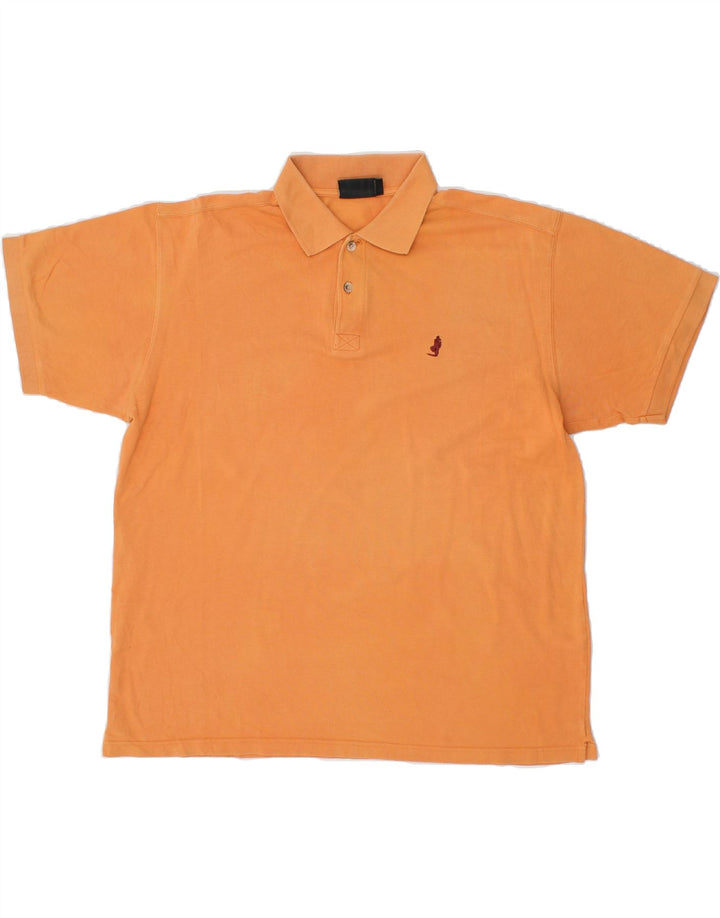 MARLBORO CLASSICS Mens Polo Shirt Large Orange Cotton Vintage Marlboro Classics and Second-Hand Marlboro Classics from Messina Hembry 