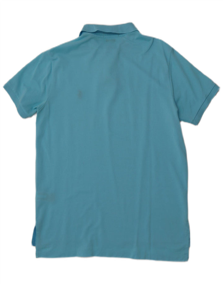 POLO RALPH LAUREN Polo de ajuste personalizado para hombre Algodón azul grande