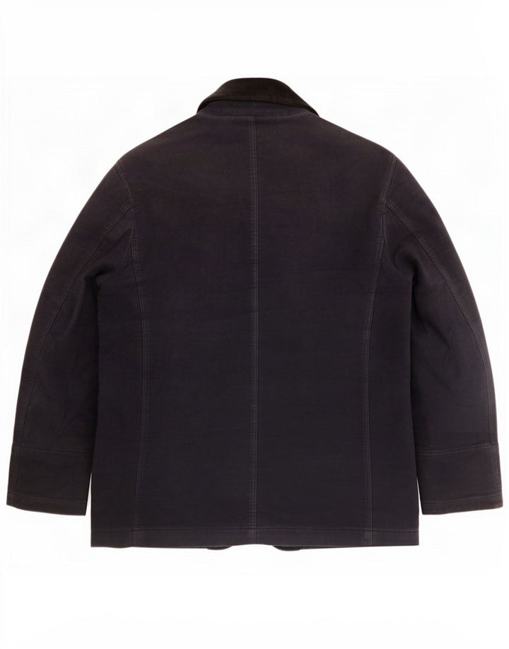Fay Chaqueta cortavientos de 3 botones para hombre UK 40 Large Azul marino Algodón