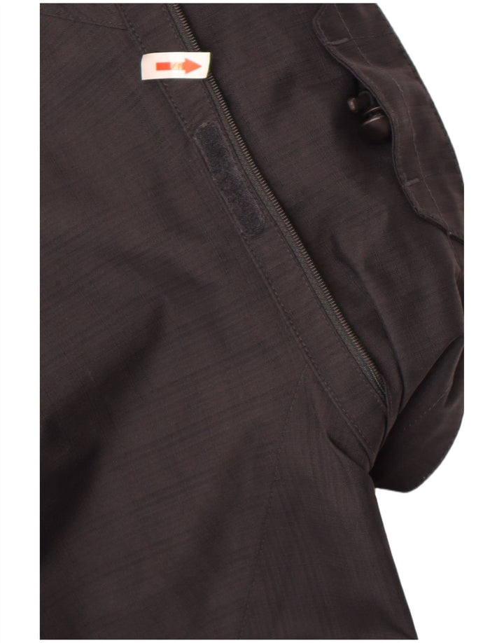 Jack Wolfskin Chaqueta impermeable para hombre UK 40 Large Poliéster negro