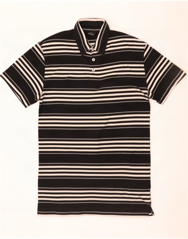 Paul Smith Polo para hombre pequeño de algodón a rayas negras