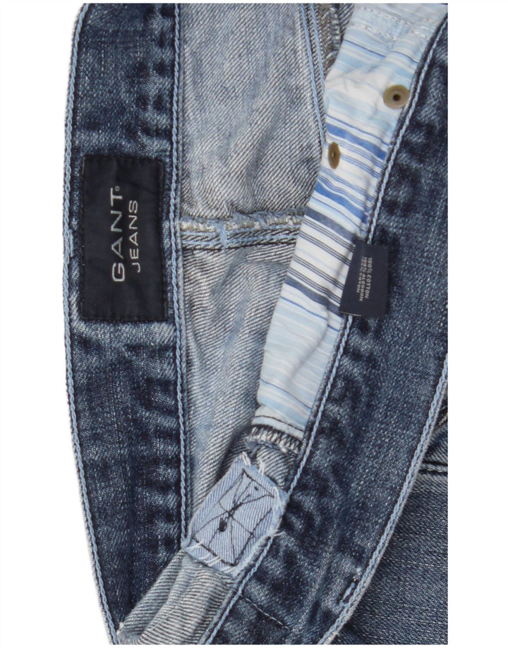 Gant Vaqueros Rectos Para Hombre W40 L32 Algodón Azul
