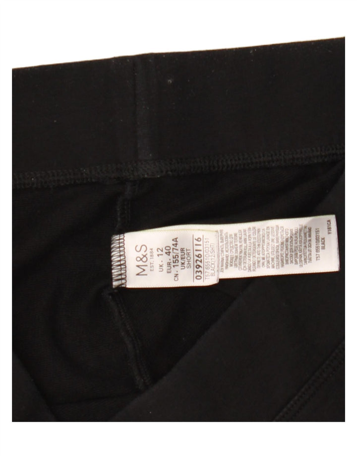 Marks & Spencer Pantalones de Chándal para Mujer UK 40 Mediano Algodón Negro