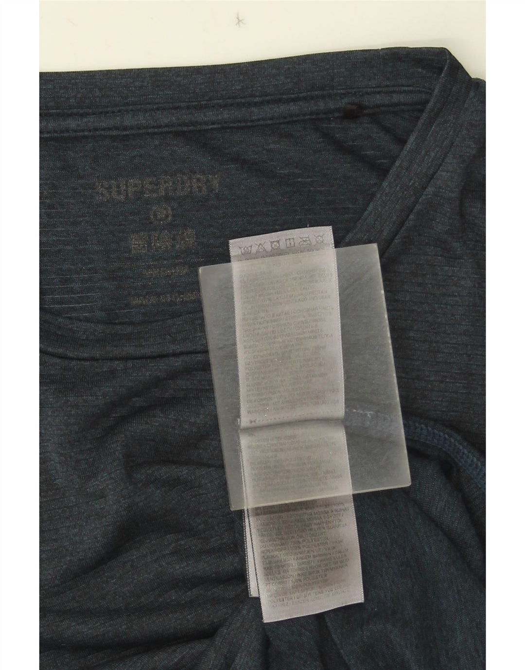 Camiseta Superdry Hombre Top Medium Azul Marino Poliéster