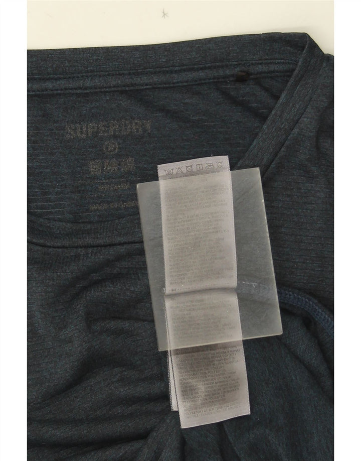 Camiseta Superdry Hombre Top Medium Azul Marino Poliéster