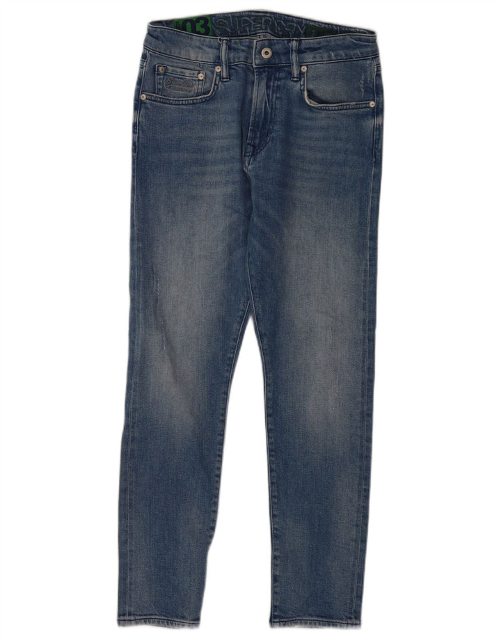 Superdry Vaqueros ajustados para hombre W30 L27 Algodón azul