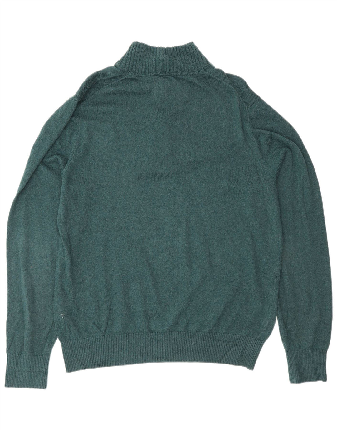 Eddie Bauer Jersey De Cuello Con Cremallera Para Hombre De Algodón Verde Medio