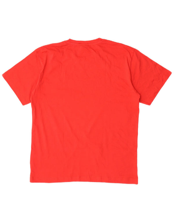 Lotto Camiseta Hombre Top XL Algodón Rojo
