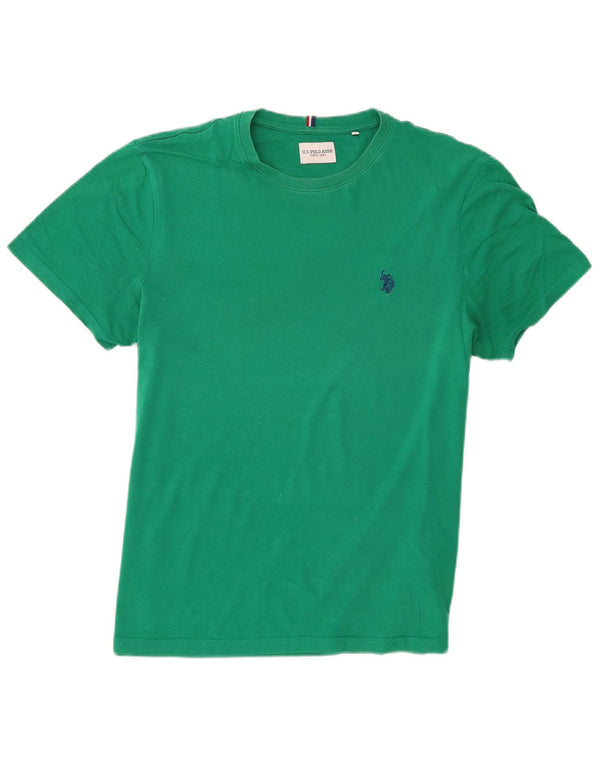 Asociación de Polo de EE. UU. Camiseta Hombre Top Algodón Verde Medio