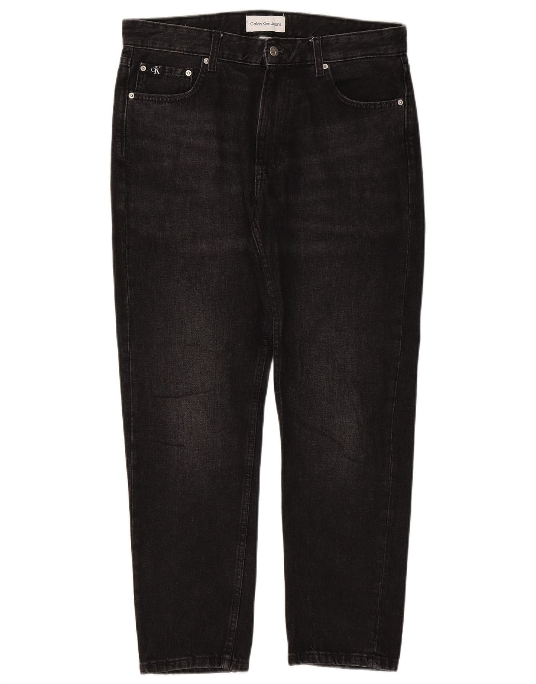 CALVIN KLEIN Vaqueros ajustados para hombre W32 L27 Algodón negro